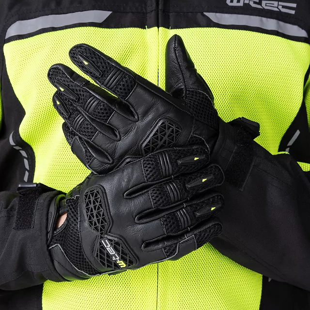 Motorcycle Gloves W-TEC Kosor - Black