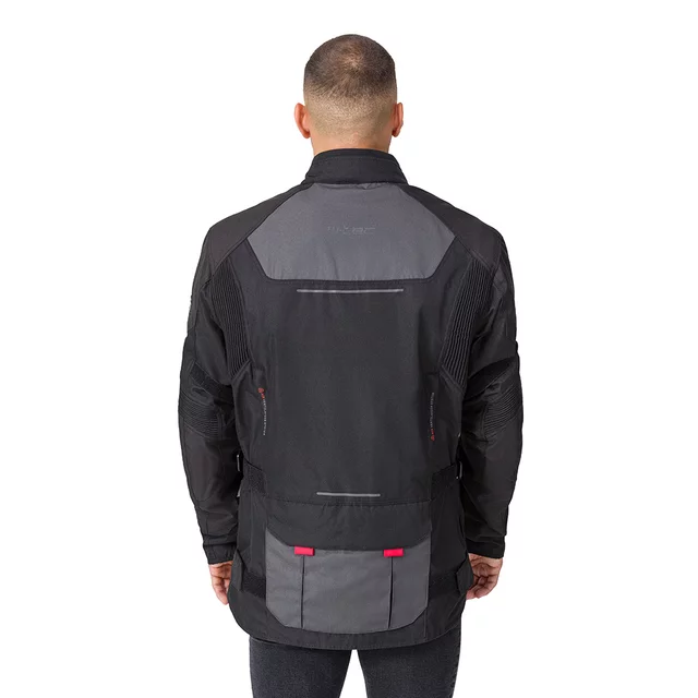 Men’s Motorcycle Jacket W-TEC Xeniaq - Black-Grey