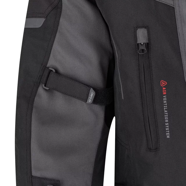 Men’s Motorcycle Jacket W-TEC Xeniaq - Black-Grey