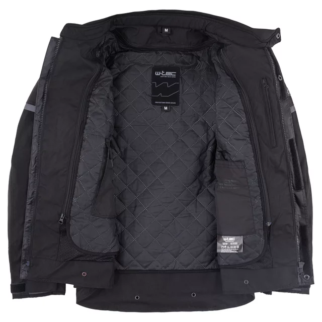 Men’s Motorcycle Jacket W-TEC Xeniaq - Black-Grey