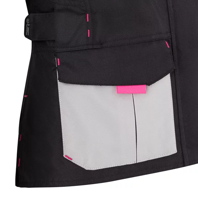 Women’s Motorcycle Jacket W-TEC Xenia - Black-Grey