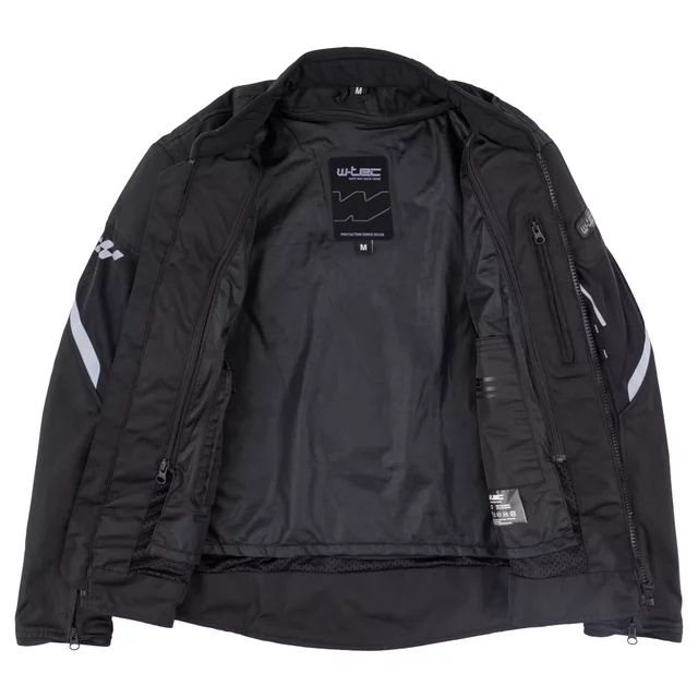 Men’s Summer Motorcycle Jacket W-TEC Mirelio - Black-Fluo