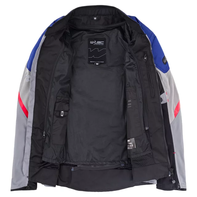 Men’s Summer Motorcycle Jacket W-TEC Mirelio - Black-Fluo