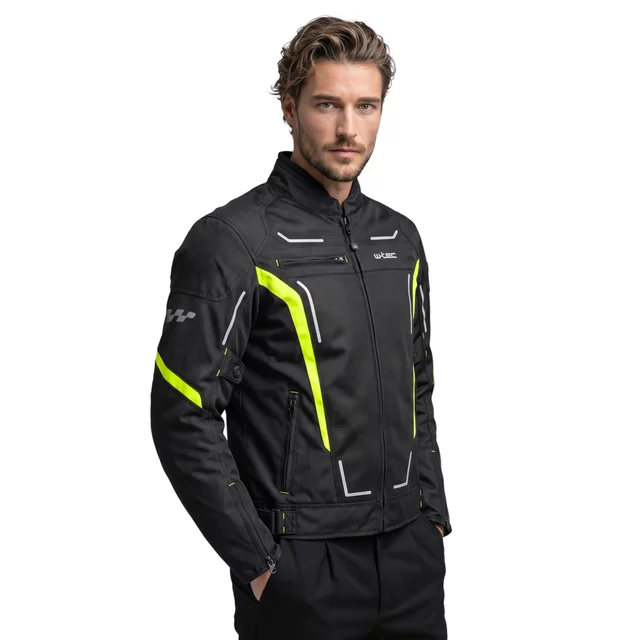 Men’s Summer Motorcycle Jacket W-TEC Mirelio - Black-Grey