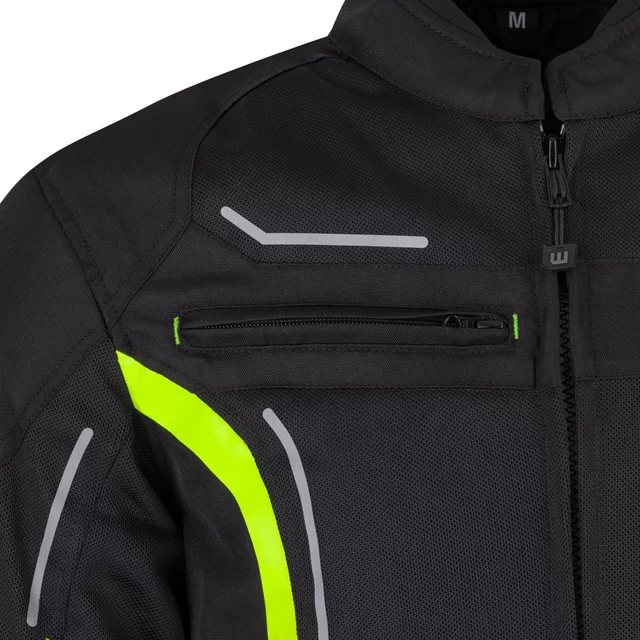 Men’s Summer Motorcycle Jacket W-TEC Mirelio - Black-Grey
