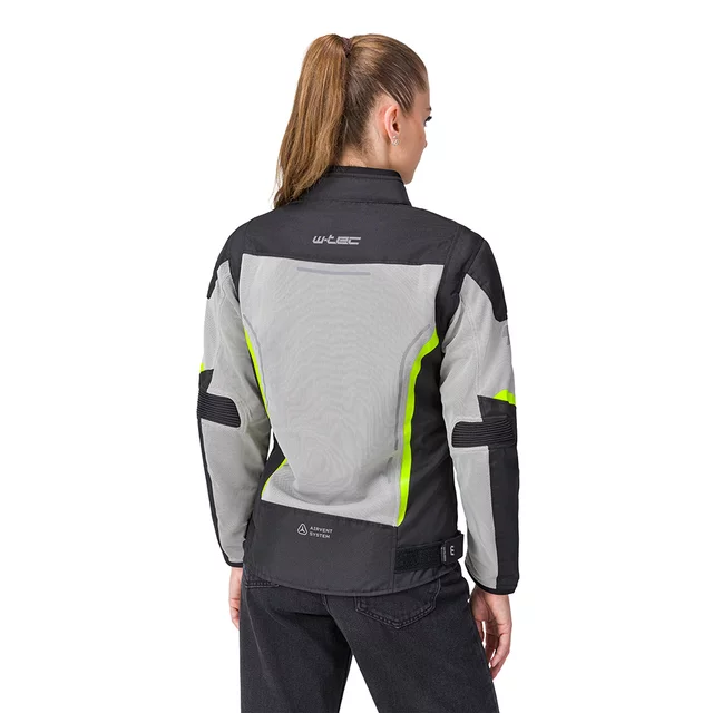 Women’s Summer Motorcycle Jacket W-TEC Mirelia - Black-Grey
