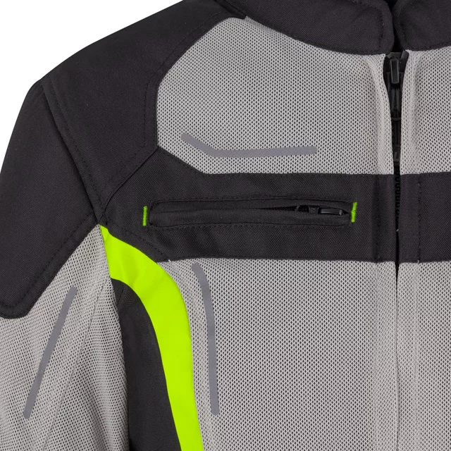 Women’s Summer Motorcycle Jacket W-TEC Mirelia - Black-Grey