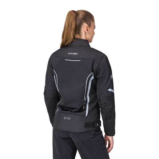 Women’s Summer Motorcycle Jacket W-TEC Mirelia - Black-Grey