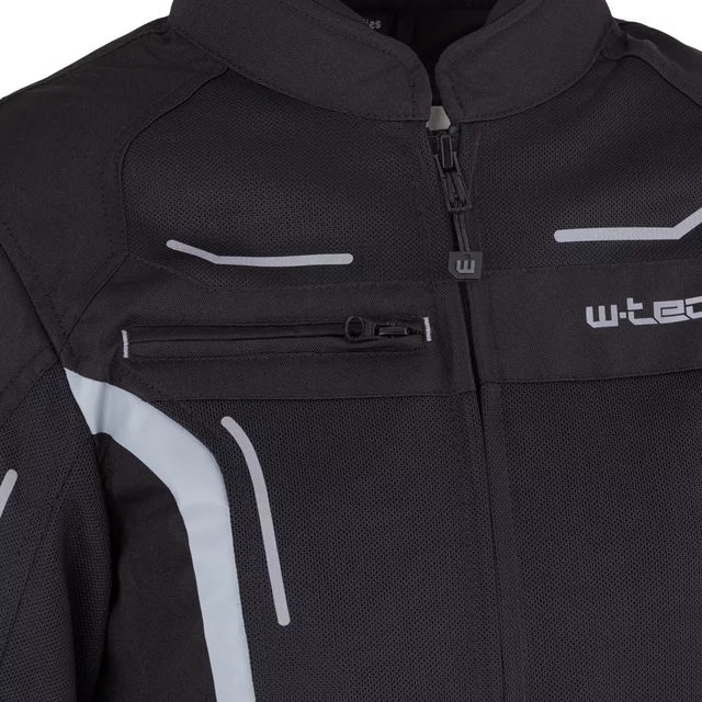 Women’s Summer Motorcycle Jacket W-TEC Mirelia - Black-Grey