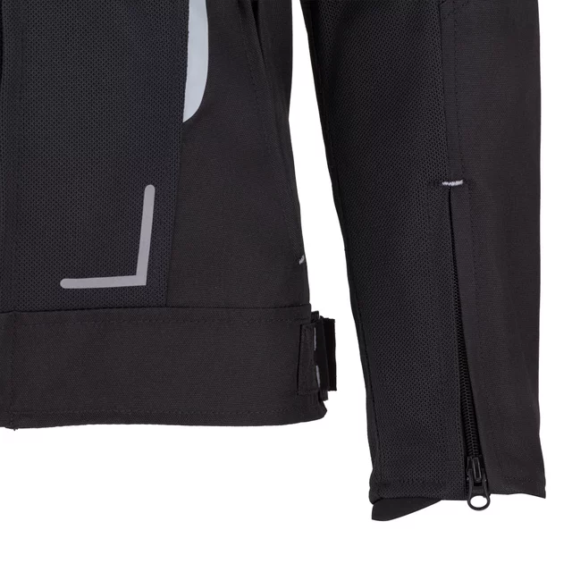 Women’s Summer Motorcycle Jacket W-TEC Mirelia - Black-Grey