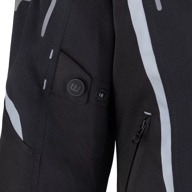 Women’s Summer Motorcycle Jacket W-TEC Mirelia - Black-Grey