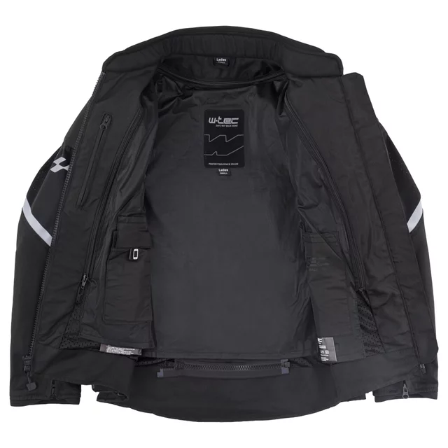 Women’s Summer Motorcycle Jacket W-TEC Mirelia - Black-Grey
