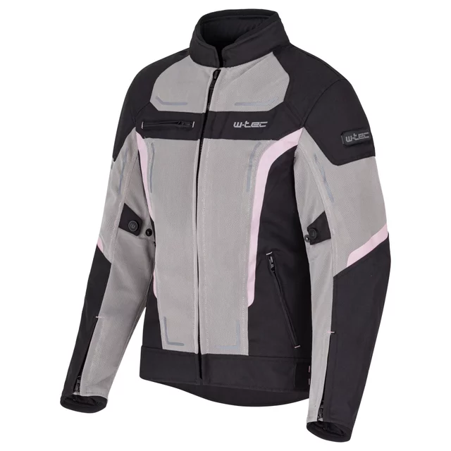 Women’s Summer Motorcycle Jacket W-TEC Mirelia - Black-Grey