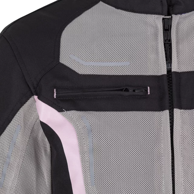 Women’s Summer Motorcycle Jacket W-TEC Mirelia - Black-Grey