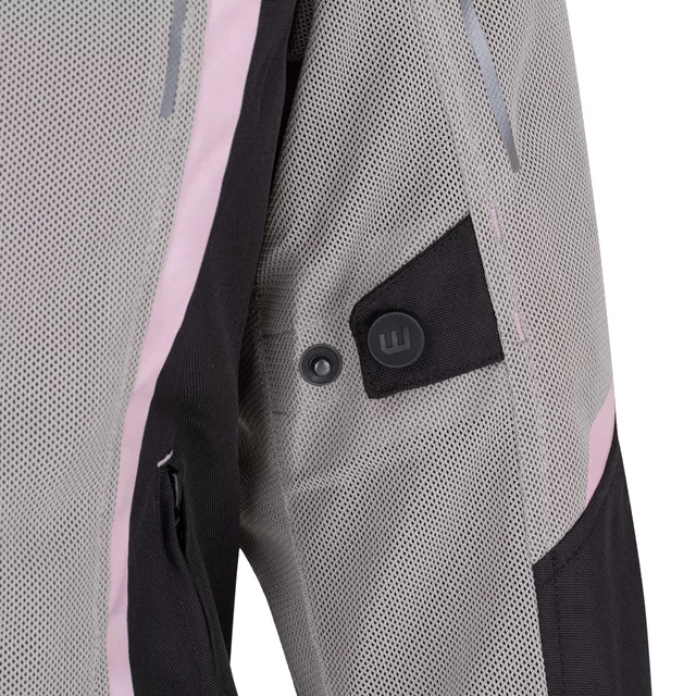 Women’s Summer Motorcycle Jacket W-TEC Mirelia - Black-Grey