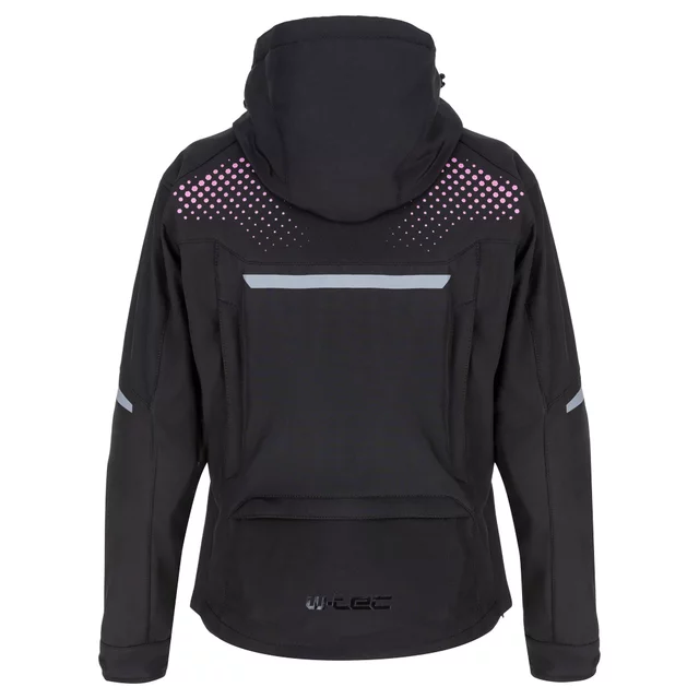 Women’s Softshell Motorcycle Jacket W-TEC Annorack Lady - Black-Pink