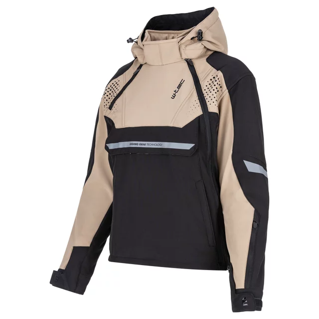 Women’s Softshell Motorcycle Jacket W-TEC Annorack Lady - Black-Pink