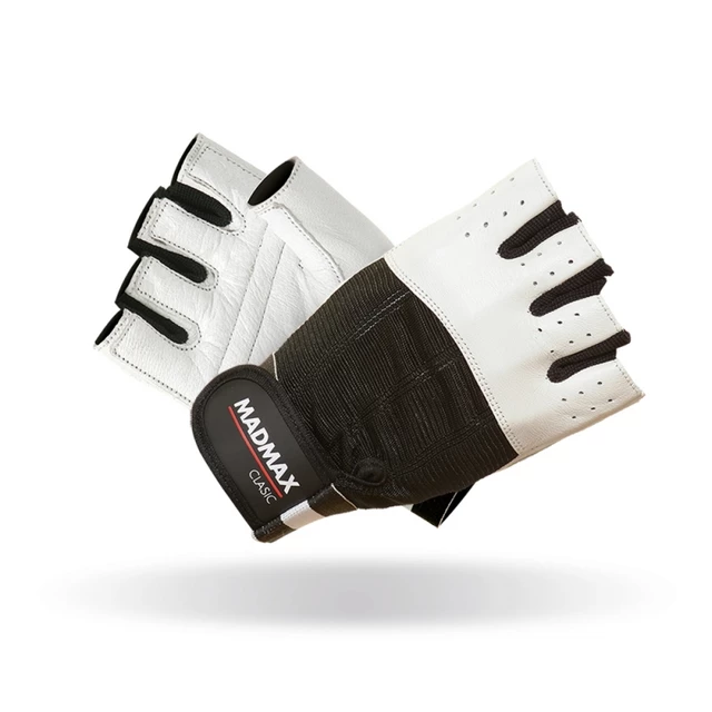 Fitness gloves Mad Max Clasic Exclusive - White