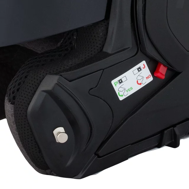 Flip-Up Motorcycle Helmet W-TEC Sabron P/J - Black Matt