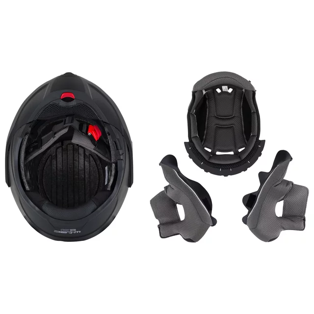 Flip-Up Motorcycle Helmet W-TEC Sabron P/J - Pearl White