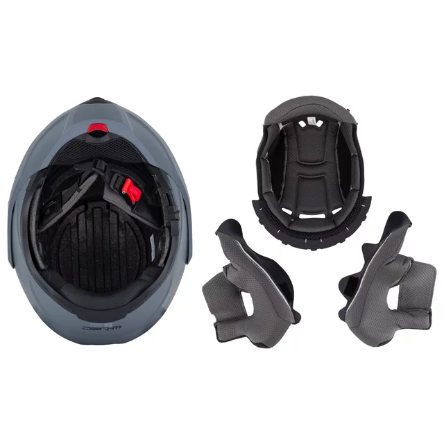 Flip-Up Motorcycle Helmet W-TEC Sabron P/J - Pearl White