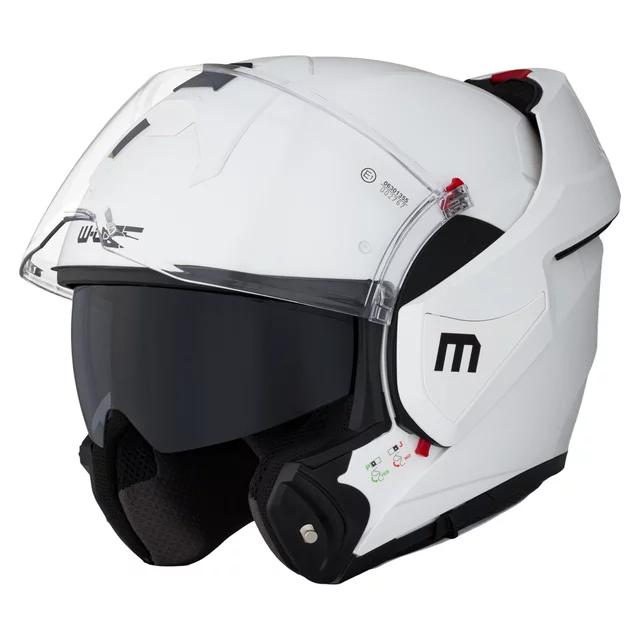 Flip-Up Motorcycle Helmet W-TEC Sabron P/J - Black Matt
