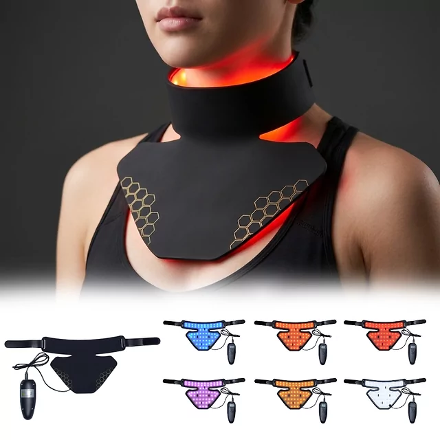 LED Infrared Light Therapy Neck & Neckline Mask inSPORTline Rademis 2,500 mAh
