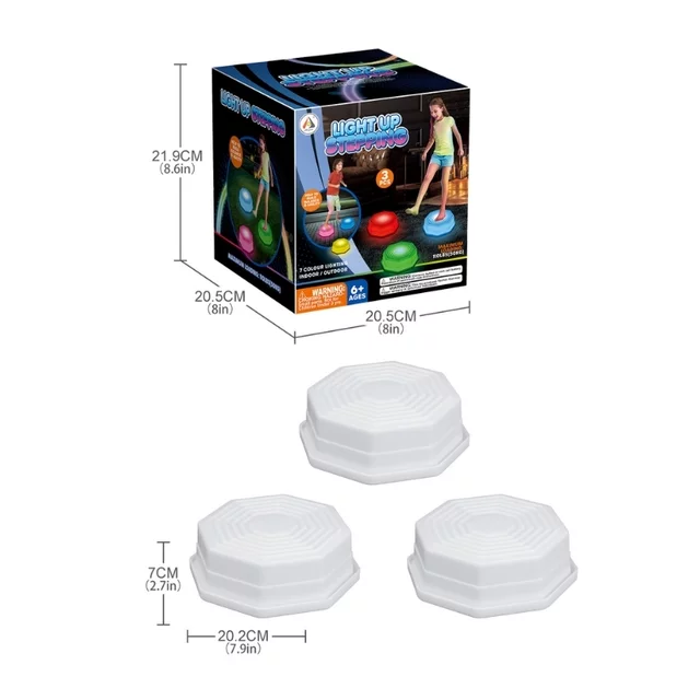 Light-Up Stepping Stones inSPORTline LS03 – 3 Pcs.