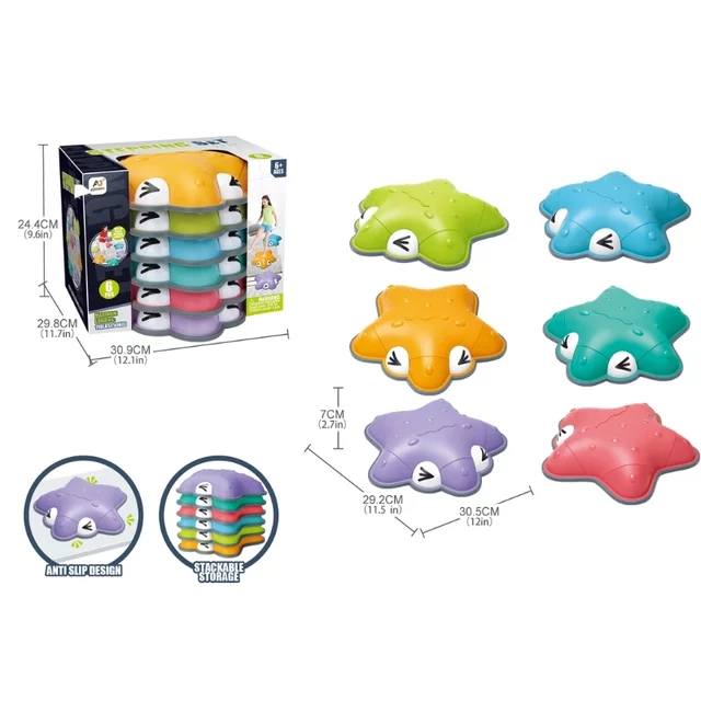 Stepping Balance Stones inSPORTline STS06 – 6 Pcs. - starfish
