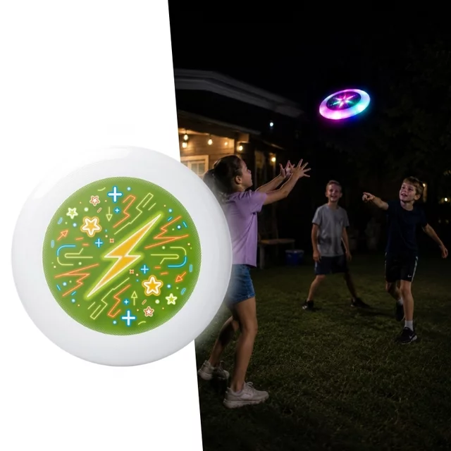 Light-Up Frisbee inSPORTline LFD108 - Purple - Green