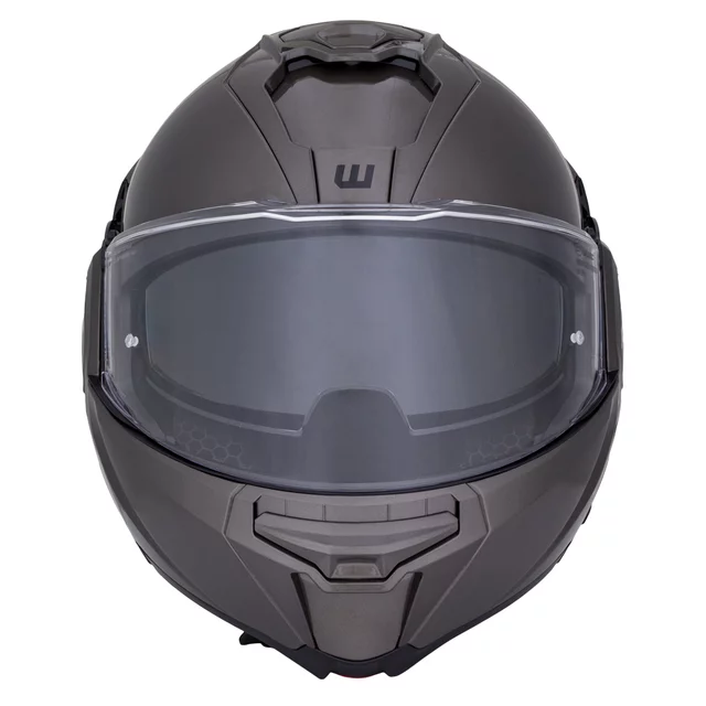 Flip-Up Motorcycle Helmet W-TEC Zoroz P/J - Matt Black-Fluo Pink