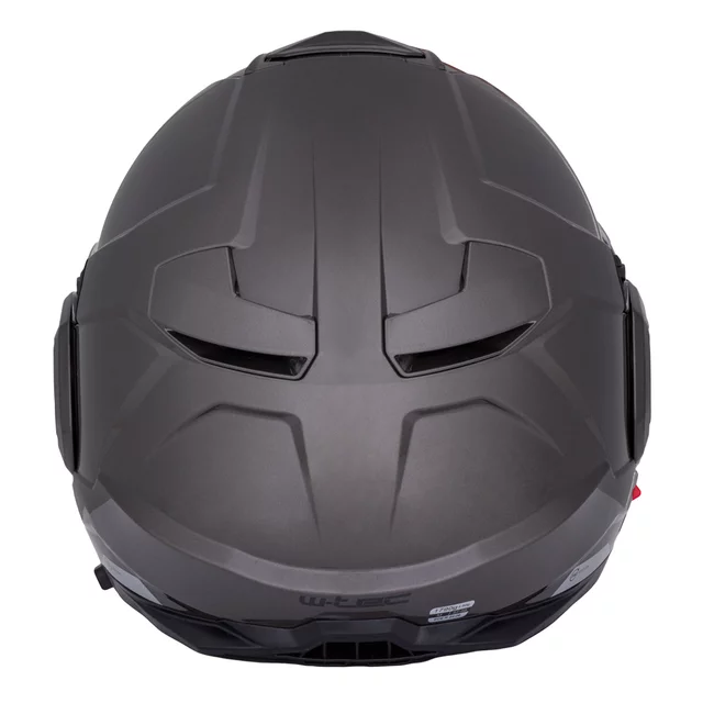 Flip-Up Motorcycle Helmet W-TEC Zoroz P/J - Matt Black-Fluo Pink