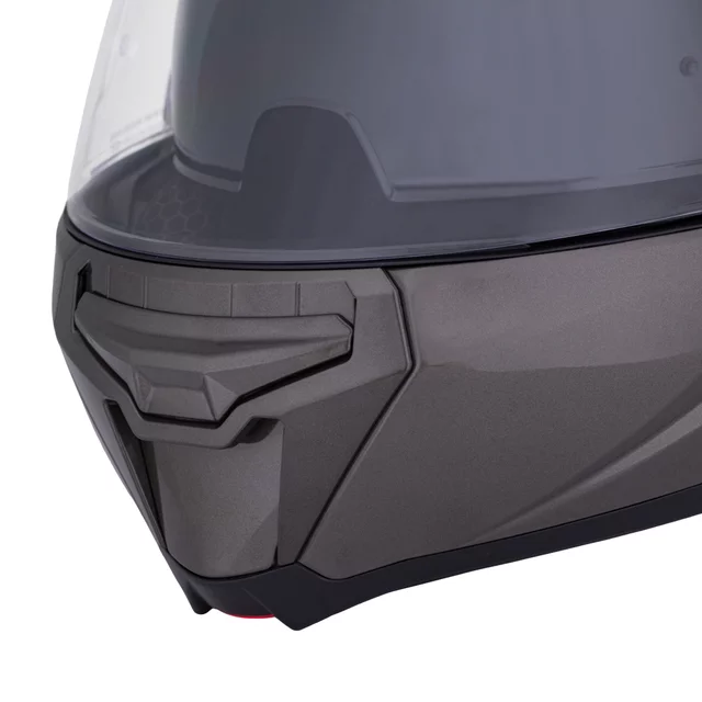 Flip-Up Motorcycle Helmet W-TEC Zoroz P/J - Matt Black-Fluo Pink