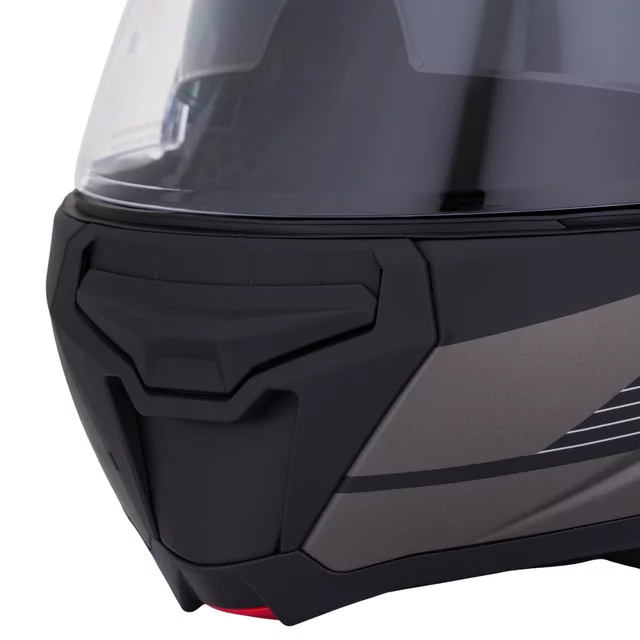 Flip-Up Motorcycle Helmet W-TEC Zoroz P/J - Matt Black-Fluo Pink