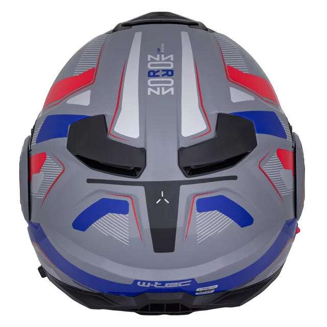 Flip-Up Motorcycle Helmet W-TEC Zoroz P/J - Matt Black-Fluo Pink