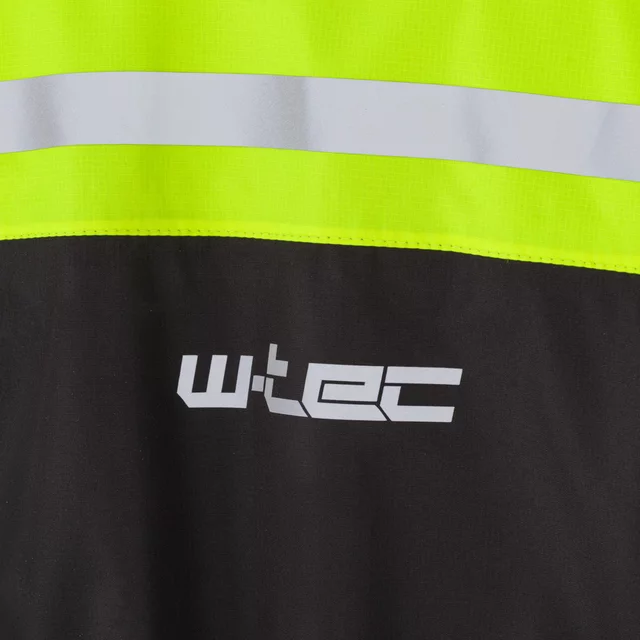 Rain Motorcycle Jacket W-TEC Rinstop - Black-Fluo