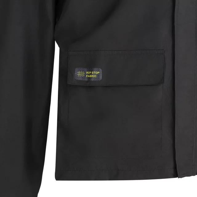 Rain Motorcycle Jacket W-TEC Rinstop - Black-Fluo