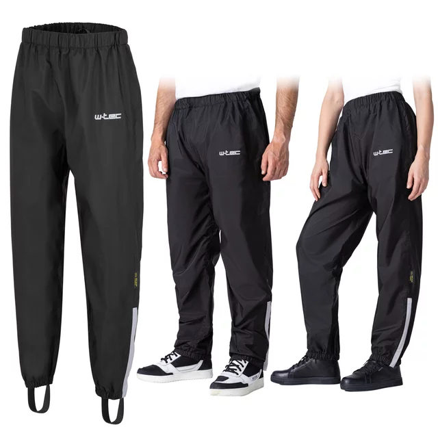 Rain Motorcycle Pants W-TEC Rinstop - Black