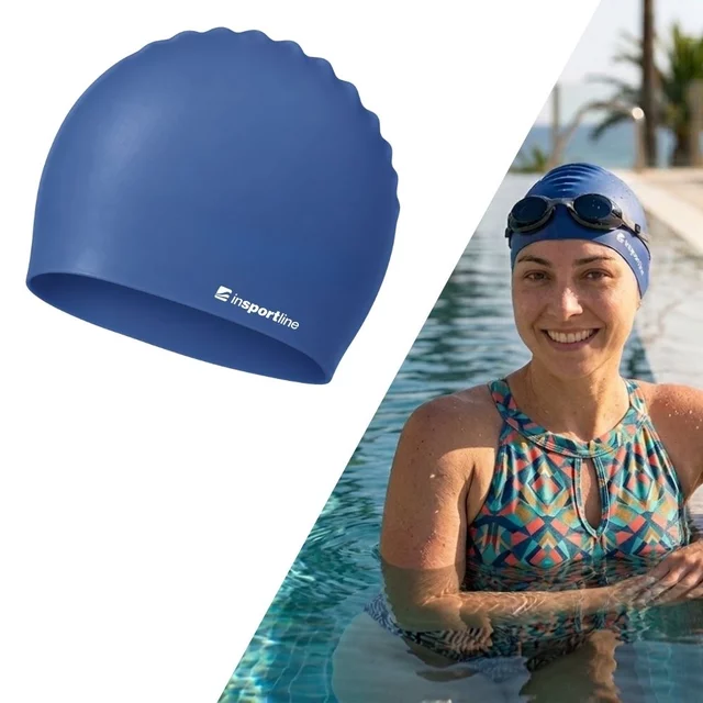 Swimming Cap inSPORTline Streamis - Dark Blue