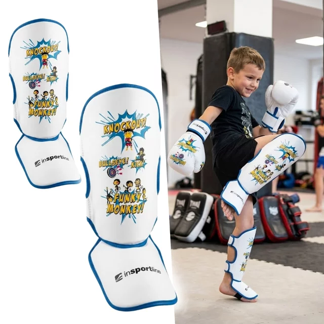 Children’s Shin Guards inSPORTline Shinzox - White - White