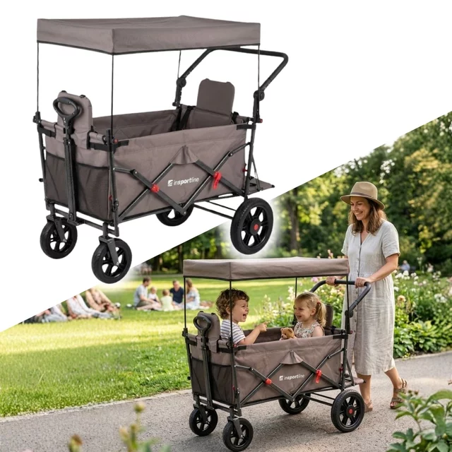 Folding Transport Wagon inSPORTline StrollKidz suitable for carrying children