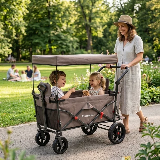 Folding Transport Wagon inSPORTline StrollKidz suitable for carrying children