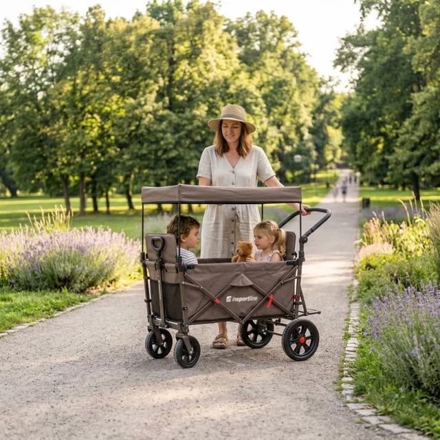 Folding Transport Wagon inSPORTline StrollKidz suitable for carrying children