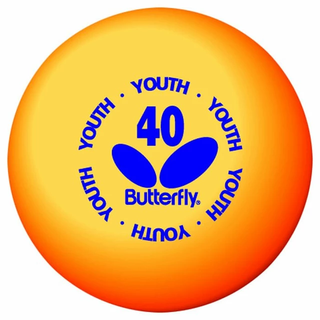 Table tennis balls Butterfly YOUTH 6 pcs - Orange