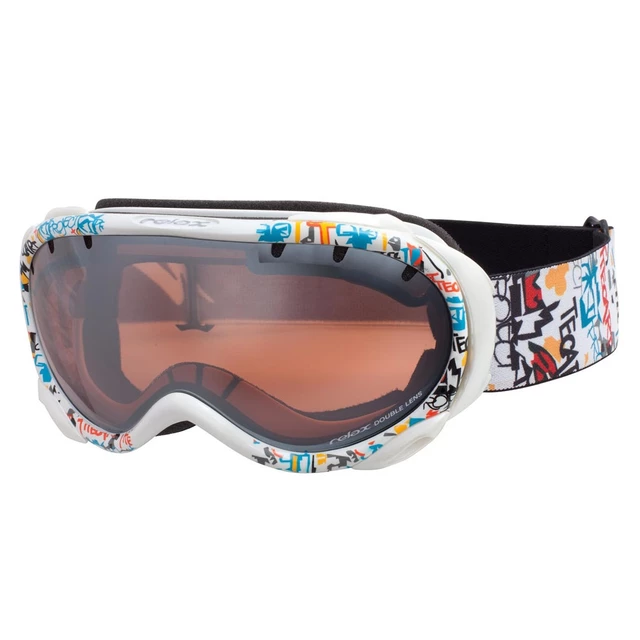 RELAX Snowflake Ski Goggles - White Graphics