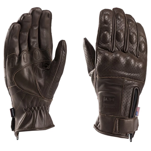 Motorcycle Gloves Blauer Combo Dark Brown - Dark Brown - Dark Brown