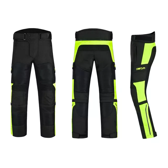 Children’s Adjustable Motorcycle Pants W-TEC Pinapoco - Black-Fluo