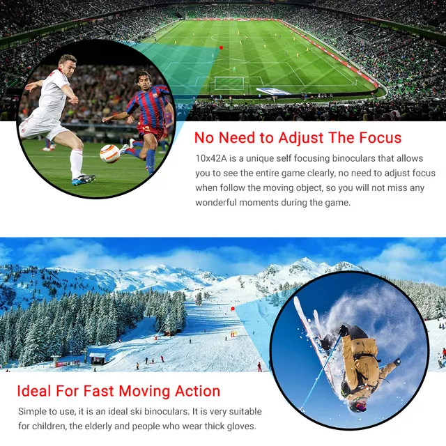 10x42 AutoFocus Binoculars Apexel