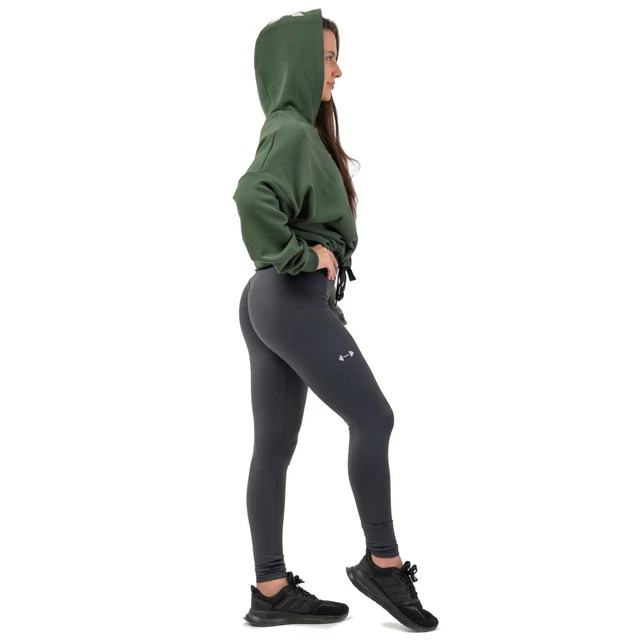 Oversized Crop Hoodie Nebbia Iconic 421 - Black