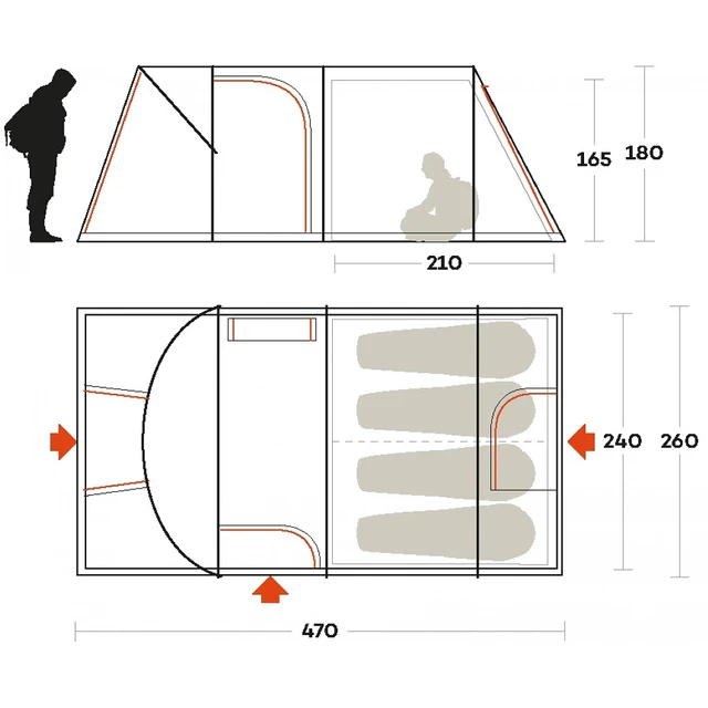 Tent FERRINO Proxes 4 Advanced